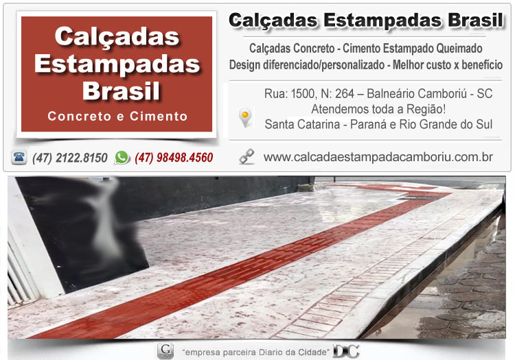 Calçada Estampada Cimento Queimado Calçada Estampada Cimento Queimado