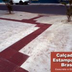 calçada estampada